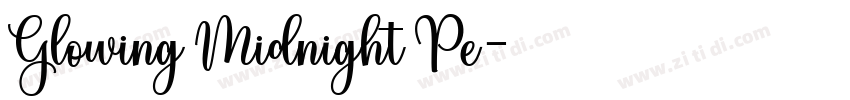 Glowing Midnight Pe字体转换
